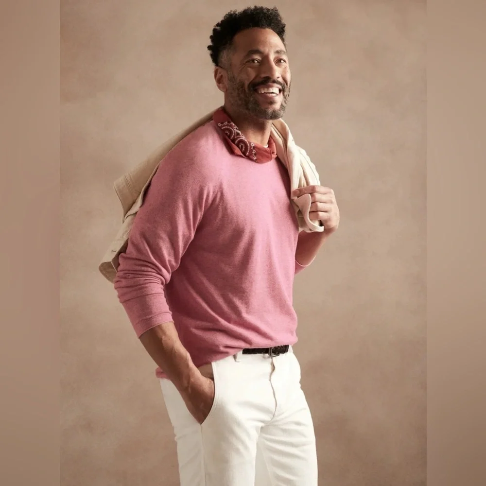 Banana Republic Rose Silk Linen Sweater